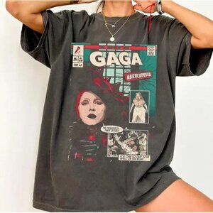Lady Gaga Comic Book T-Shirt – Mayhem Ball Tour Graphic Tee for Fans